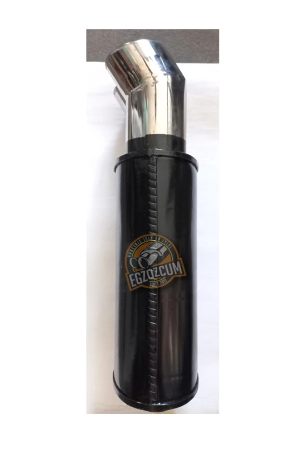 50 mm. Uyumlu Çiftli Yuvarlak Krom sessiz Egzoz eksoz Çıkışı - Resim 3