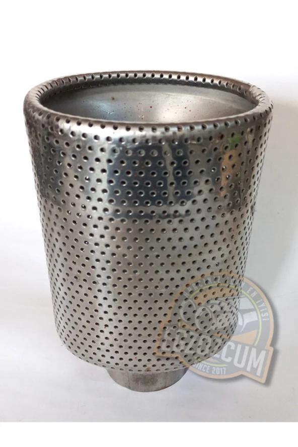 Krom Delikli Oval Içi Dolu Sessiz Egzoz Eksoz Ucu - Resim 3