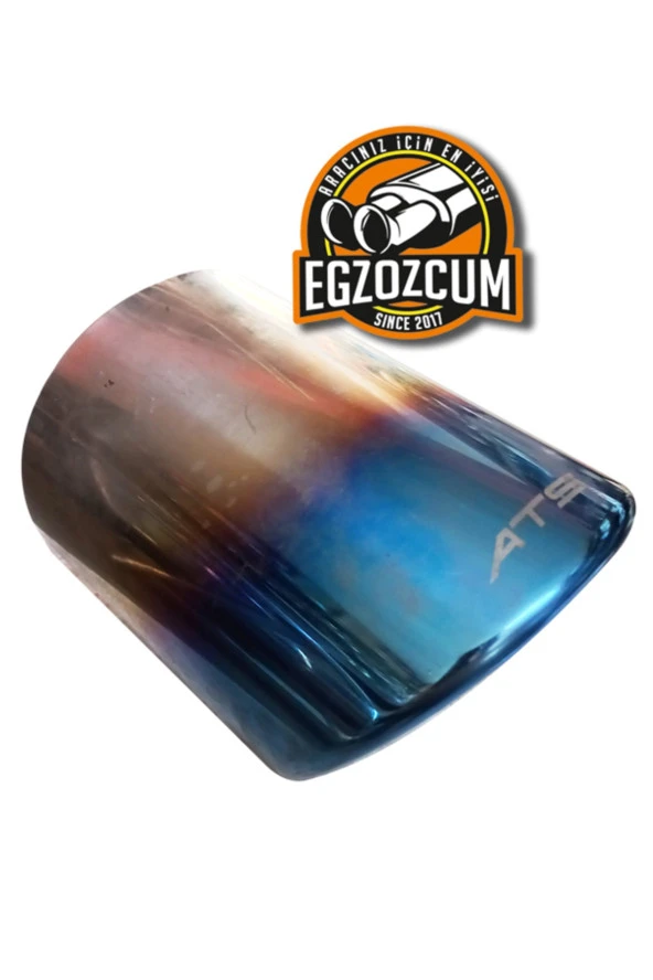 Paslanmaz Yarım Yanık Krom Tekli Egzoz Ucu - Resim 2
