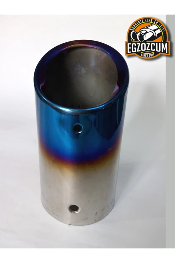 Paslanmaz Yarım Yanık Krom Tekli Egzoz Eksoz Ucu - Resim 2