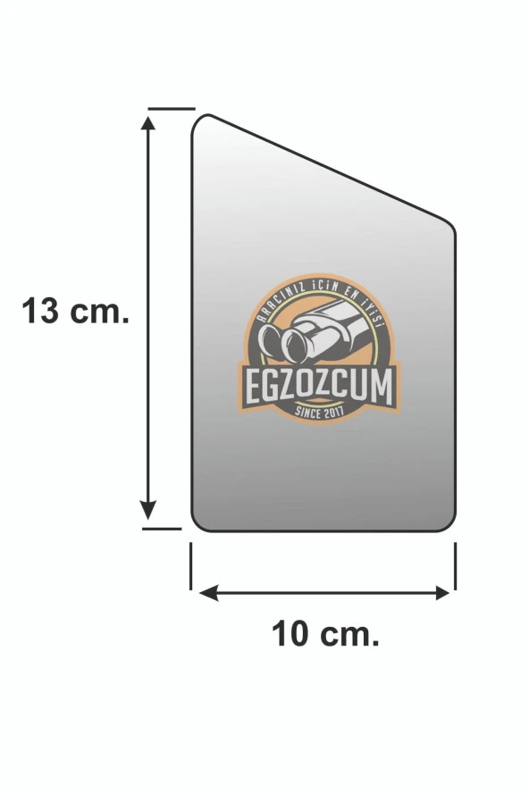 Paslanmaz Yarım Yanık Krom Tekli Egzoz Ucu - Resim 4