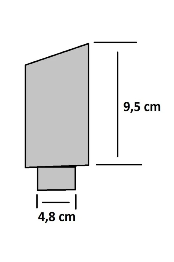 Içi Dolu Yassı Tekli Krom Egzoz Ucu - Resim 5