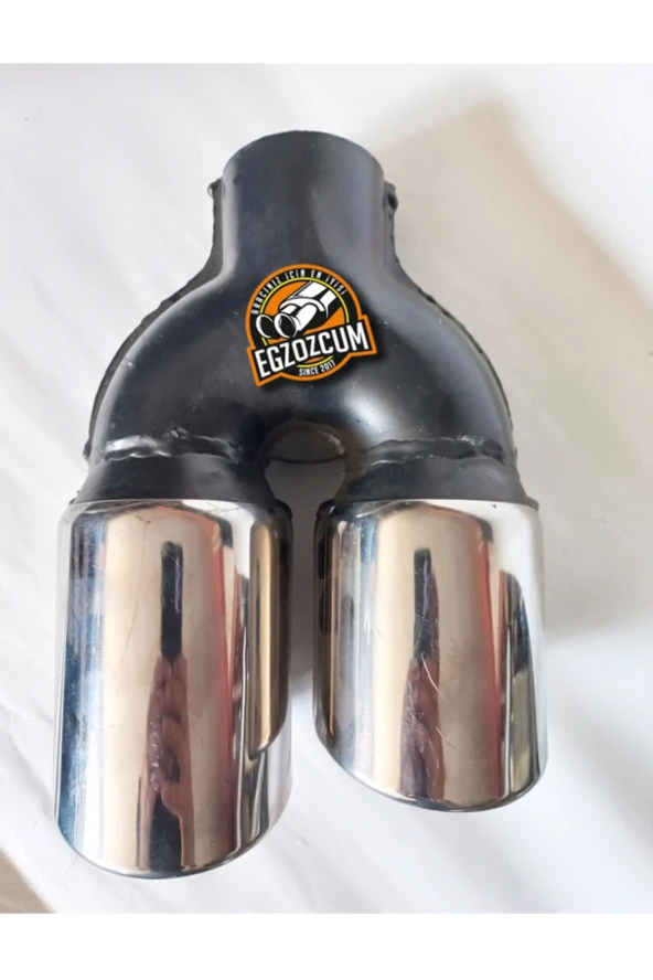 90 Mm Içi Boş Sağ Çıkışlı Egzoz Eksoz Ucu - Resim 4