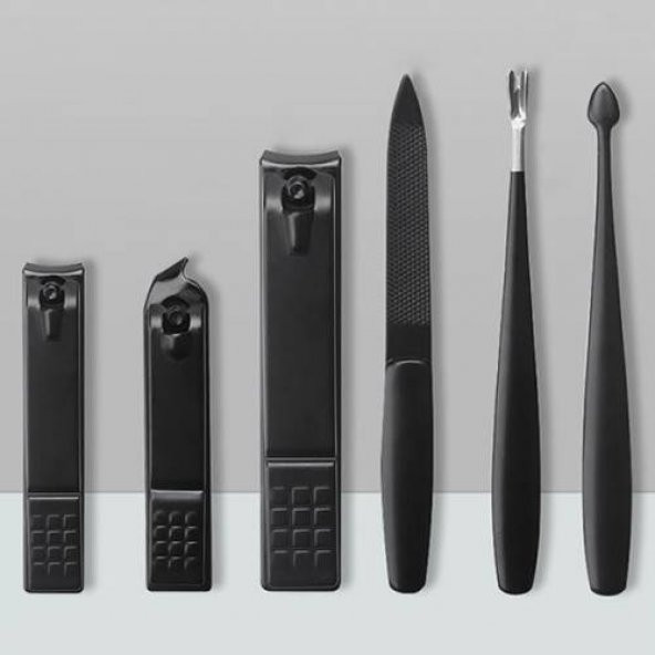 Polham 9 Parça Çantalı Paslanmaz Manikür Seti Pedikür Seti El Ayak Tırnak Makası Seti Manikür set - 4