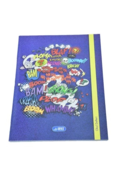 kareli 40 yaprak karton kapak a4 boy defter - 3