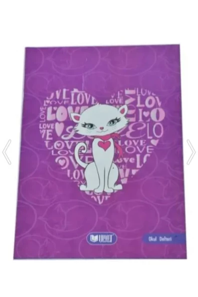 kareli 40 yaprak karton kapak a4 boy defter - 2