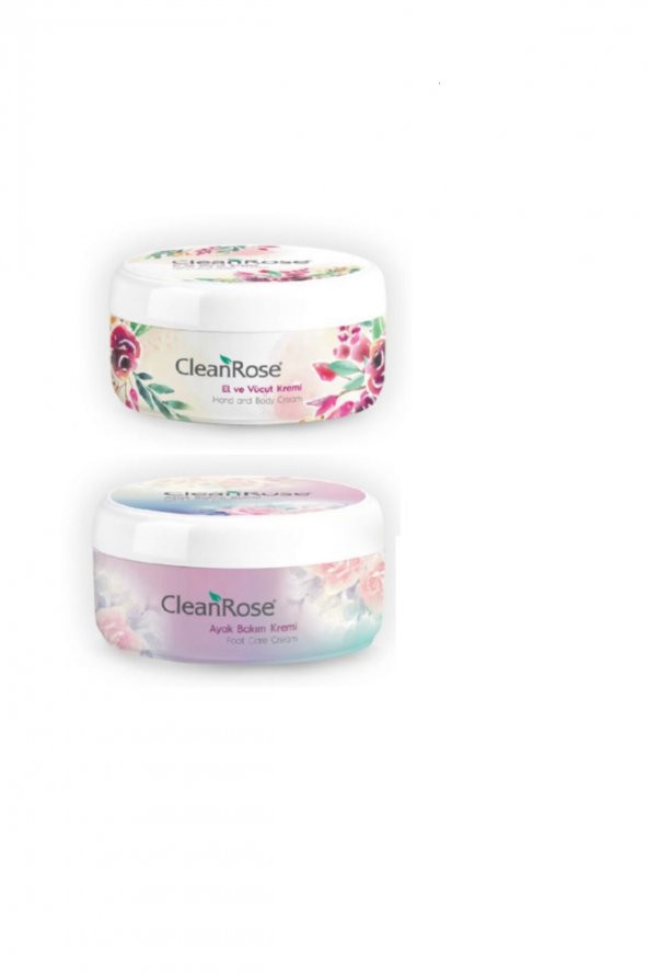 Gül Özlü El Ve Vücut Kremi 125 Ml + Ayak Bakım Kremi 125 Ml (Ispartamdan)