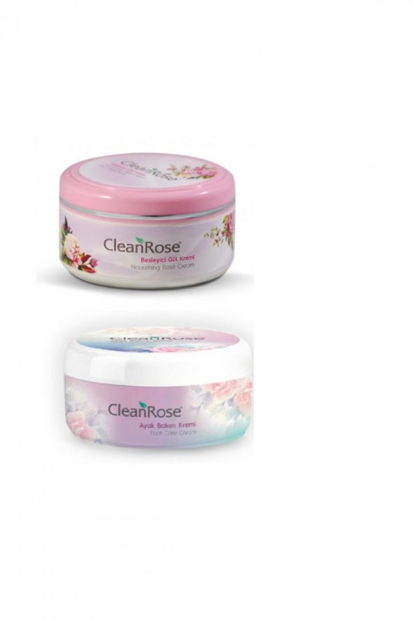 Gül Özlü Set - Ayak Bakım Kremi 125 ml + Besleyici Gül Kremi 125 ml  (Ispartamdan) - 1