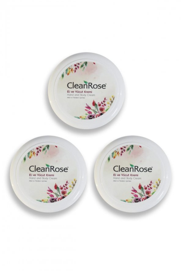 Cleanrose El Ve Vücut Kremi 125ml X3 Adet
