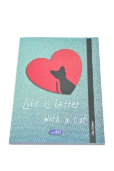 kareli 60 yaprak karton kapak a4 boy defter - 2
