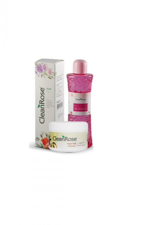 90 Ml Argan Yağlı Gül Kremi + 150 Ml Tonik + 150 Ml Gül Kolonyası