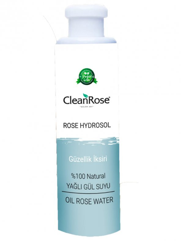 Clean Rose  320 Frekans Güzellik İksiri 100 Doğal ve Onaylı Yağlı Gül Suyu 390 ml