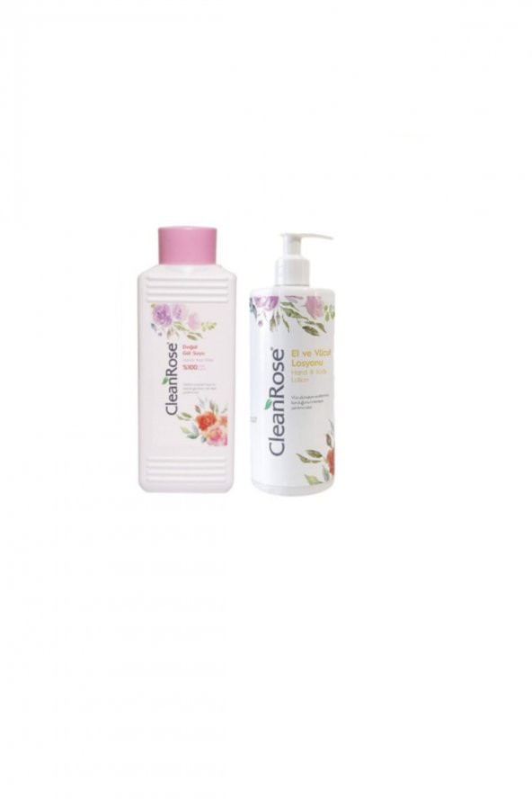 100 Doğal Gül Suyu 400 Ml + Gül Özlü El Ve Vücut Losyonu 400 Ml