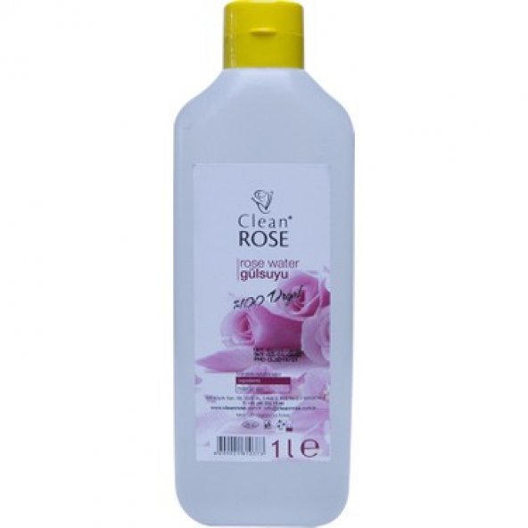 Clean Rose 100 Doğal Gül Suyu 1000 ml
