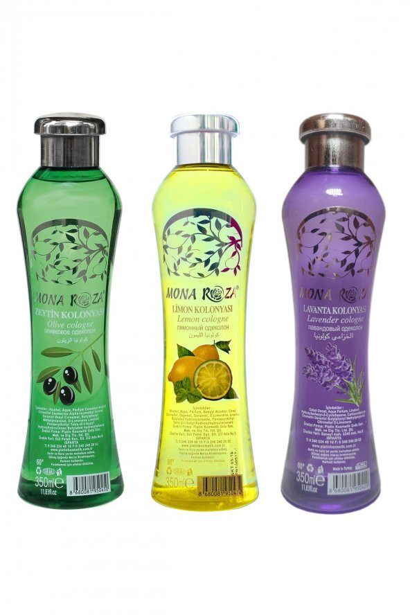 Efsane Kolonyalar Seti 3lü Set 16 (350 Ml -3 Adet)