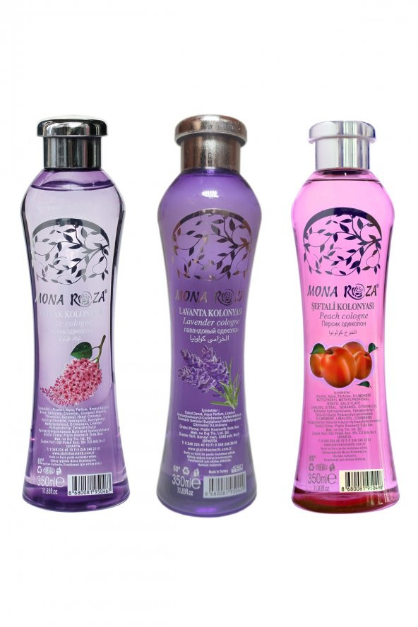 Efsane Kolonyalar Seti 3lü Set 7 350 ml 3 Adet