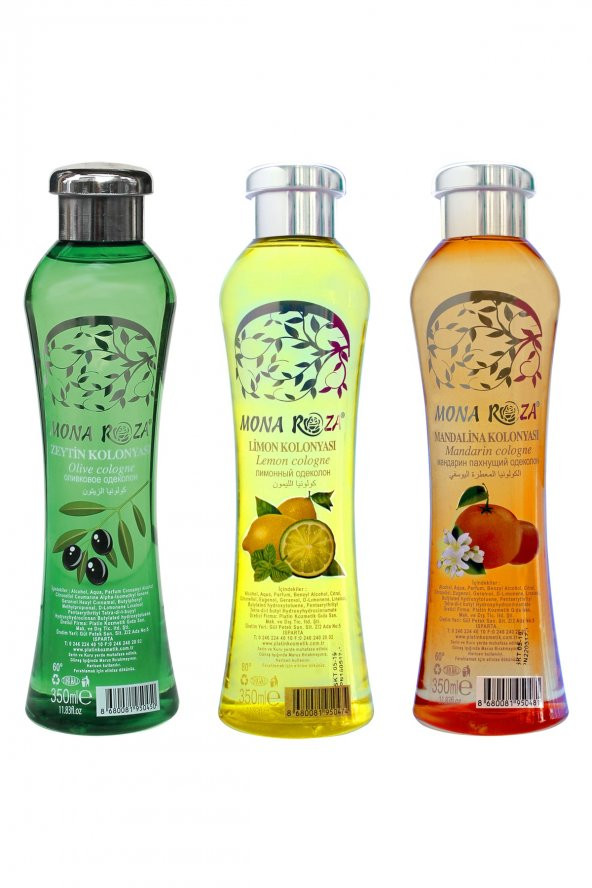 Efsane Kolonyalar Seti 3lü Set 13 (350 Ml -3 Adet)