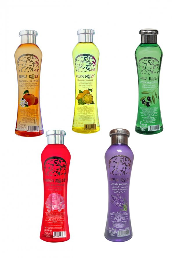 Efsane Kolonyalar Seti 5li Set 16 (350 Ml -5 Adet)