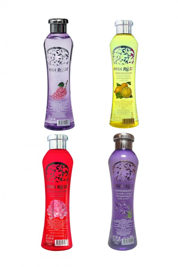 Efsane Kolonyalar Seti 4li Set 1 350 ml -4 Adet