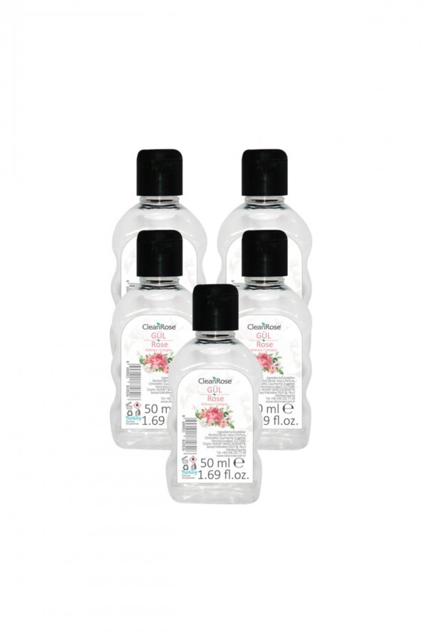 Cleanrose Gül Kolonyası 50 ml 5li