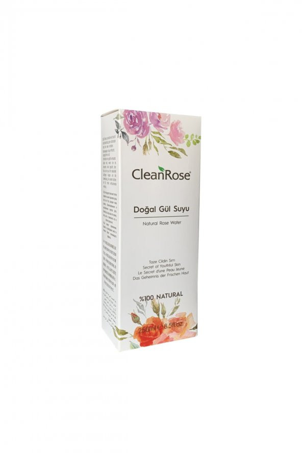 Cleanrose Doğal Gül Suyu Kutulu 250 Ml