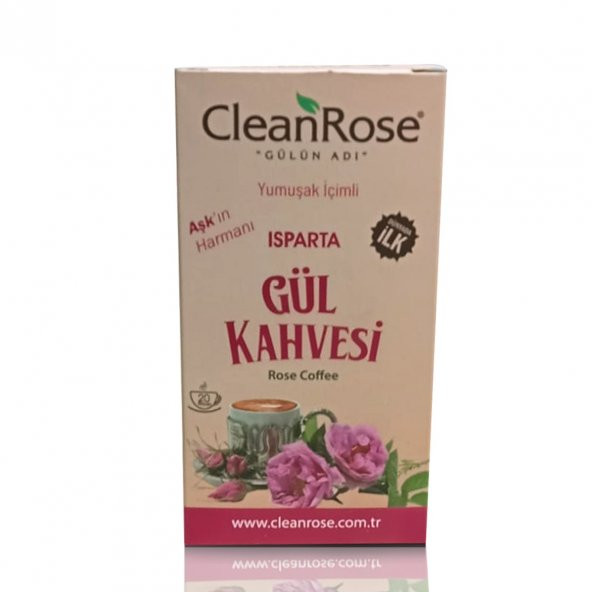 Clean Rose  Aşkın Harmanı Yumuşak İçimli Isparta Gül Kahvesi 200 gr