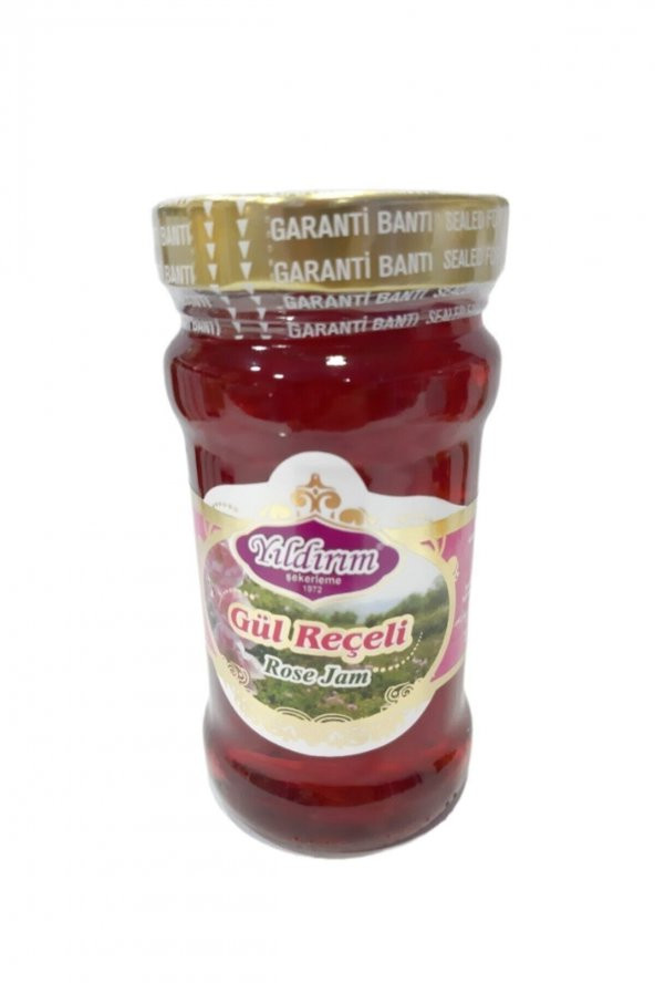 Gül Reçeli 400 gr Cam Kavanoz