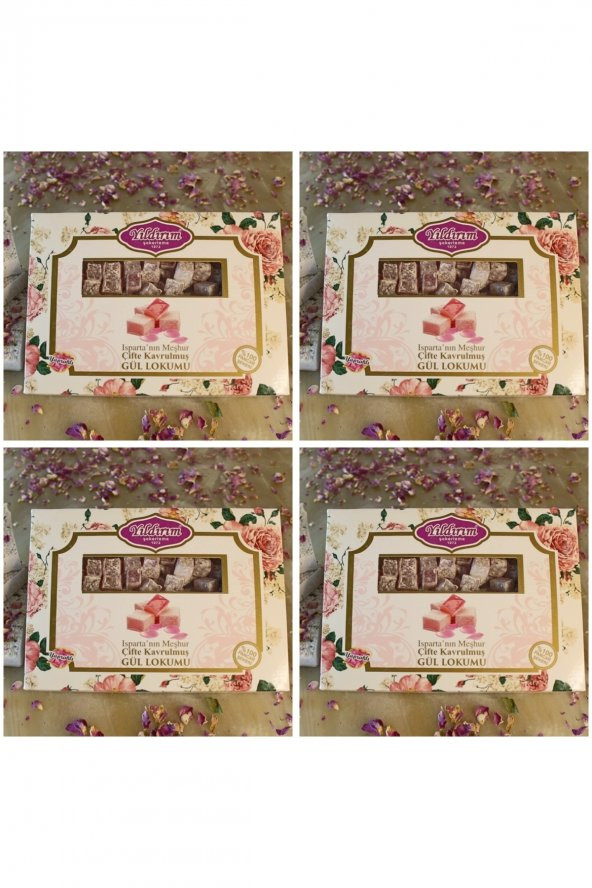 Gül Lokumu 200 Gr 4 Adet