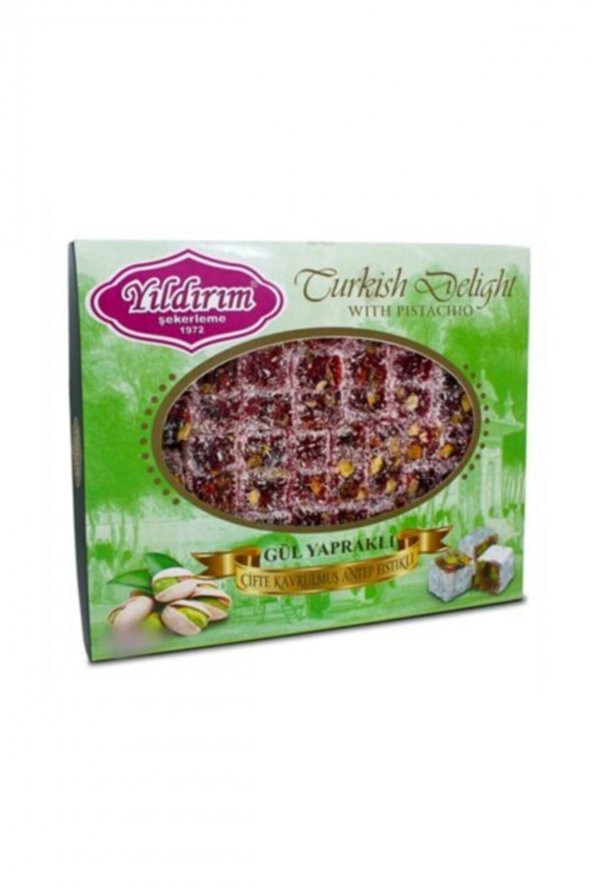 Lokum Double Antep Fıstıklı 300gr (100 Şeker)