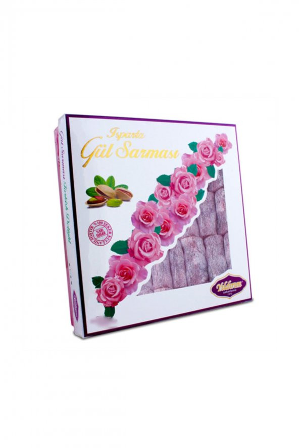 Gül Yapraklı Antep Fıstıklı Gül Sarması 400gr