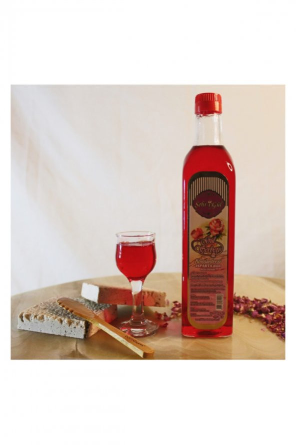 Şehr-i Gül Gül Şerbeti Gül Şurubu Konsantre Cam Şişe 700 Gr