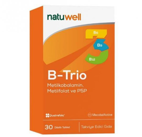 Natuwell B-Trio 30 Dilaltı Tablet