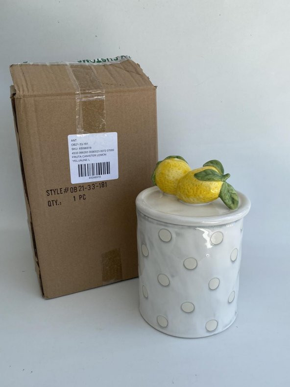 Anthropologie Limon Motifli Porselen Meyve Kutusu - 8
