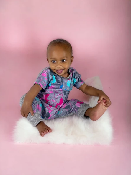 Minique Sevimli Fare Pembe Bebek Tulumu - 2