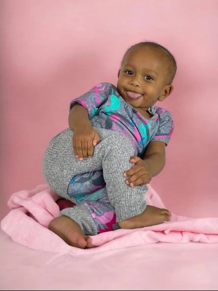 Minique Sevimli Fare Pembe Bebek Tulumu - 3