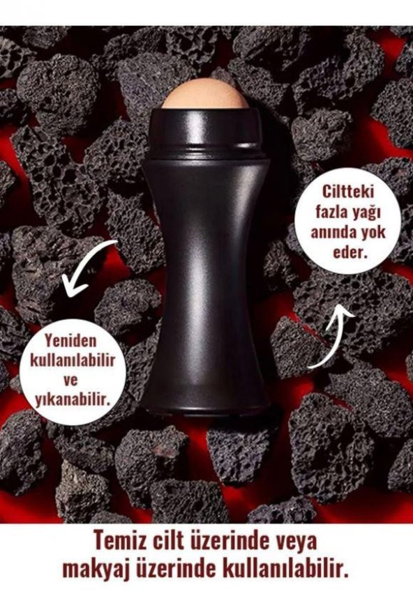 Fontenay  Volkanik Taş, Doğal Yağ Emici Ve Cilt Matlaştırıcı Gerçek Lav Taşı - 2