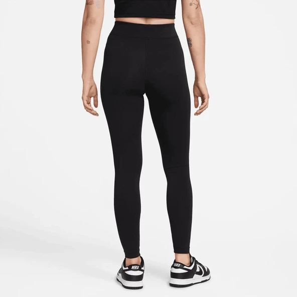 Nike Sportswear Swoosh Kadın Siyah Tayt DM6207 010 - 2