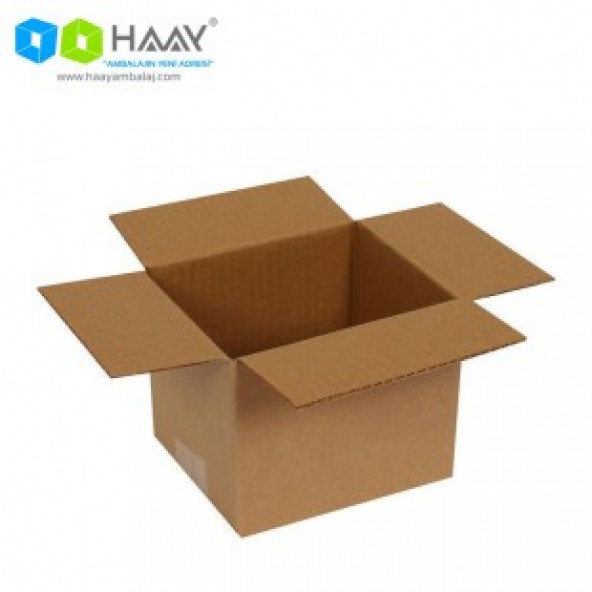 HAAY AMBALAJ 15x13x12cm Tek Oluklu Koli - Kraft (25 Adet) ürün görseli 1