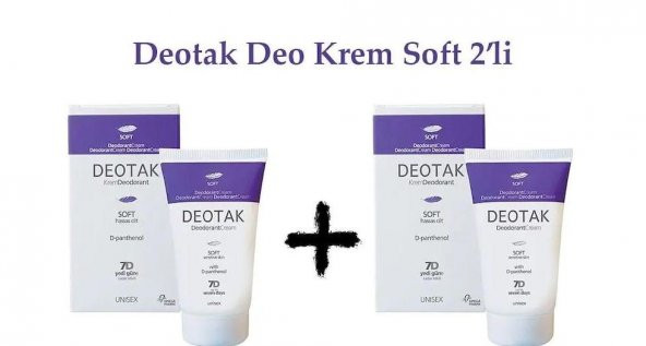 DEOTAK SOFT KREM 35ML X 2 ADET ürün görseli 1
