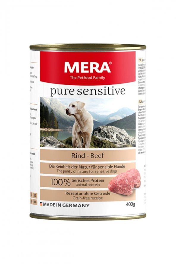 Pure Sensitive Grain Free Beef Tahılsız Sığır Etli Köpek Konserve Yaş Mama 400 Gr