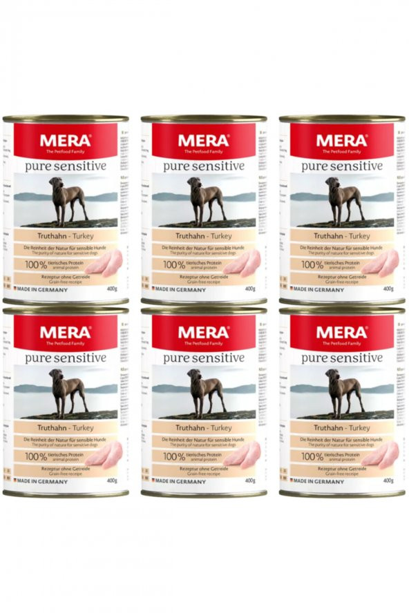 Hindi Etli Tahılsız Köpek Konserve Maması 400 g X 6 Adet - 1