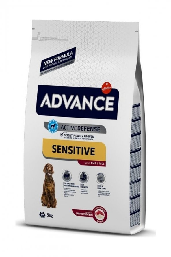 Dog Sensıtıve Lamb & Rıce 3 Kg