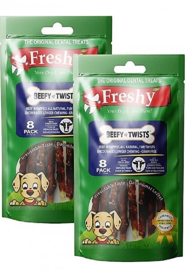 Beefy Twists Sığırlı Köpek Ödül Maması 2 X 75 Gr. (2 ADET)