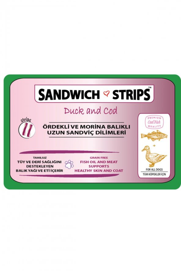 Sandwich Ördekli Ve Morina Balıklı Sanddviç Dilimleri. 80 Gr - Resim 2