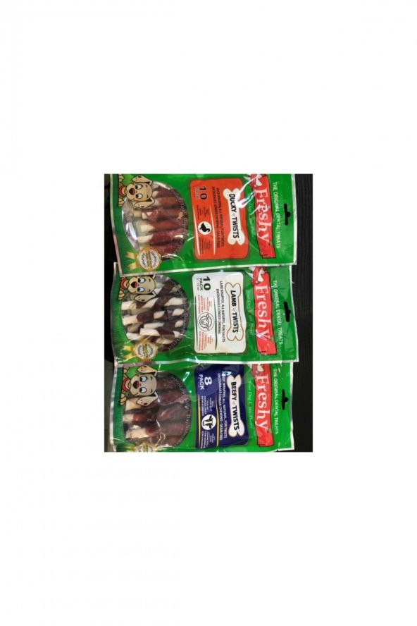 Lamb Twist+duck Twist+beefy Twist 3 Lü Set ürün görseli 1