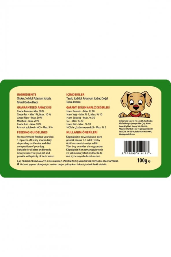 Freshy Mini Sausages Small Küçük Boy Sosis Köpek Ödülü 100 Gr - 14 Ila 20 Adet - Resim 3