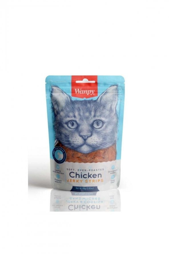 Kedi Ödül Maması Yumuşak Tavuk Şeritleri 80 gr