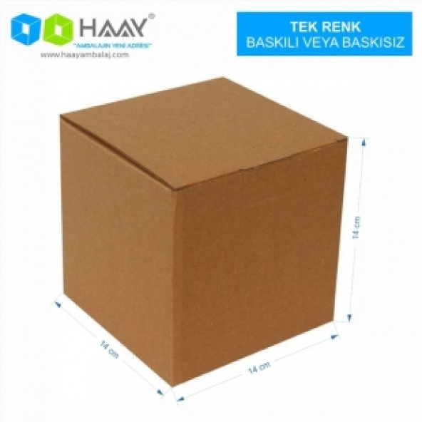 HAAY AMBALAJ  14x14x14cm Kraft E-ticaret Kargo Kutusu (20 Adet) - 2