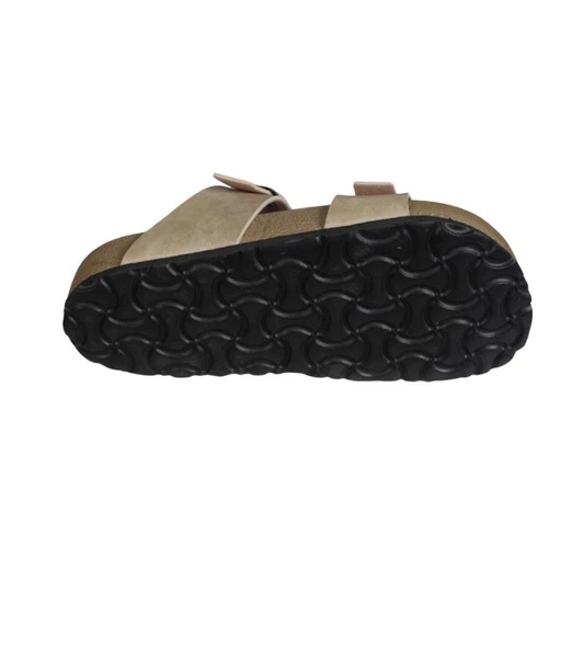 YAZKIŞ Kadın Siyah çift Tokalı Parmak Geçkili Terlik - Resim 9