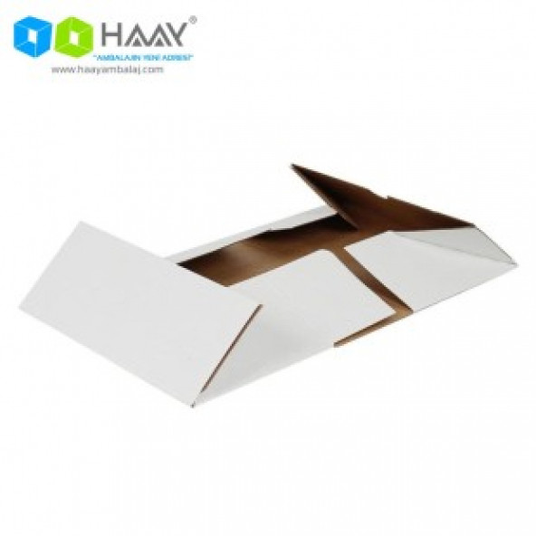 HAAY AMBALAJ  24,5x24,5x11,5cm Beyaz E-ticaret Kargo Kutusu (10 Adet)
